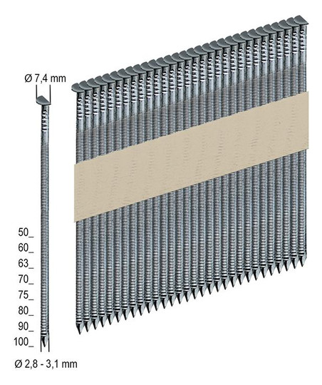 PREBENA-Halbkopfnägel - PR28/63NKRI (4000 Stück)