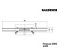 Kaldewei Duschrinne Flowline 2400 Edelstahl gebürstet, 900mm
