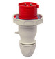 CEE-Stecker 5p 16A IP67 400V/rt 6h Kst schraubl.Kl Verschraubung