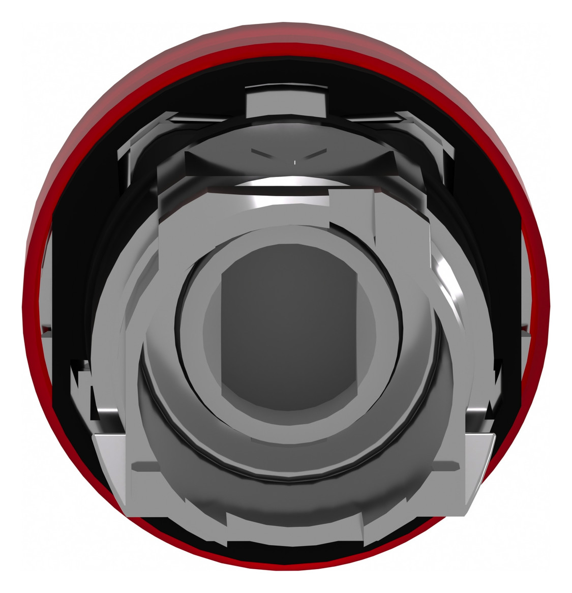 Leuchtmelder Front hoch rnd rt Ø22mm 1st Metall IP66