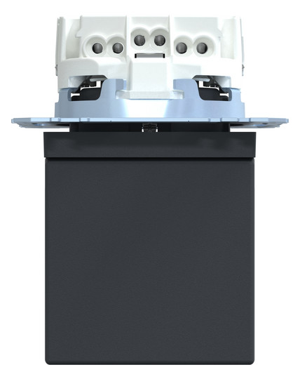 Steckdose 1f anth mt System M UP Klappd IP20