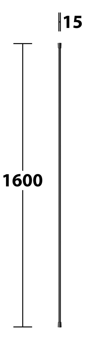 KEUCO Brauseschlauch Plan aus Kunststoff, 1600 mm, schwarz-matt