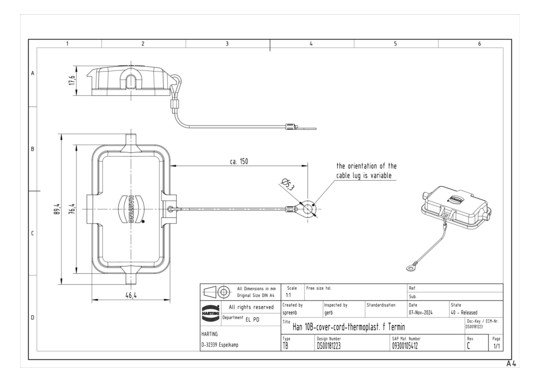 HART ABDECKKAPPE HAN 10B     09300105412 