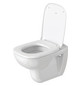 Duravit WC-Sitz D-Code Compact ohne Absenkautomatik, Scharniere Edelstahl, weiß