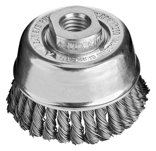 LESSMANN-Topfbürste, schmal, Stahldraht gezopft...