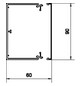 Leitungsführungskanal Kst 60x90x2000mm ver-ws LF-K unbeh hfr 4360qmm RAL9016