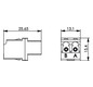LWL-Kupplung LC-D LC-D Singlemode und bl Kst Keramik einrasten