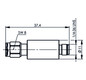 Koax-Kupplung SMA Stecker/Buchse 6Ohm ger