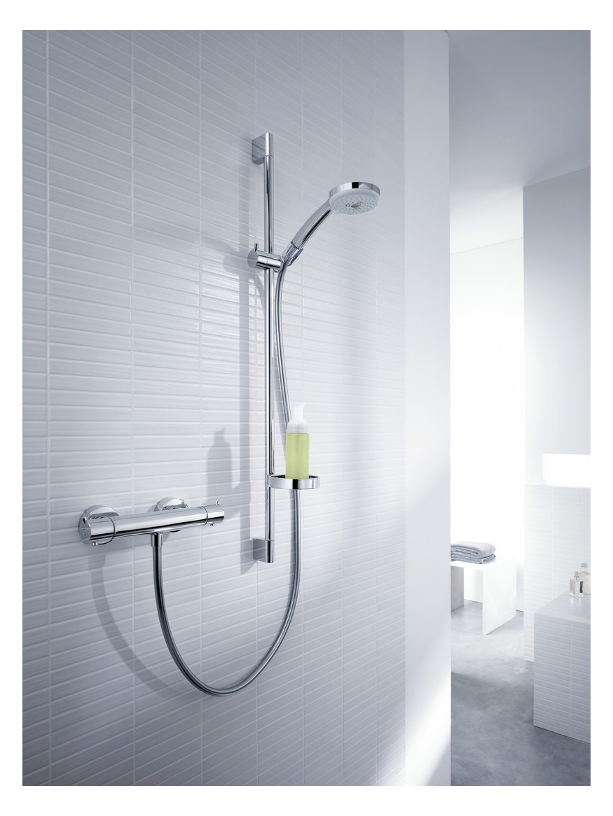 hansgrohe Brausesystem Croma 100 Multi 958 mm Brausestange, mit Thermostat, chrom hansgrohe Brausesystem Croma 100 Multi 958 mm Brausestange, mit Thermostat, chrom