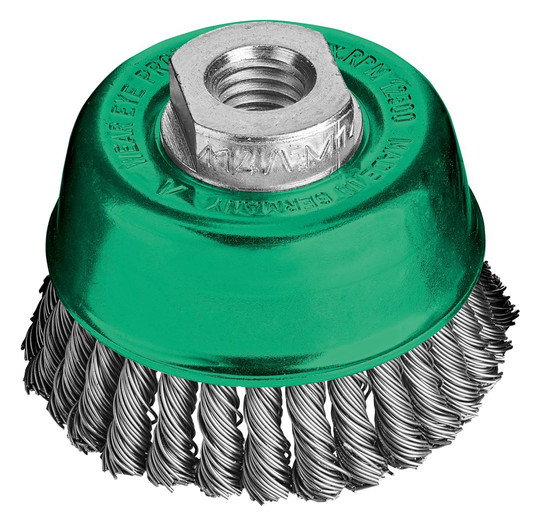 LESSMANN-Topfbürste, schmal, Edelstahl gezopft 0,5mm...