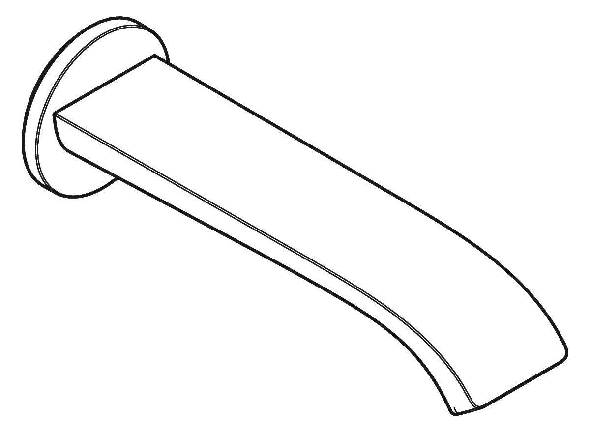 hansgrohe Wanneneinlauf Vivenis Wandmontage, Ausladung 202mm, mattweiß