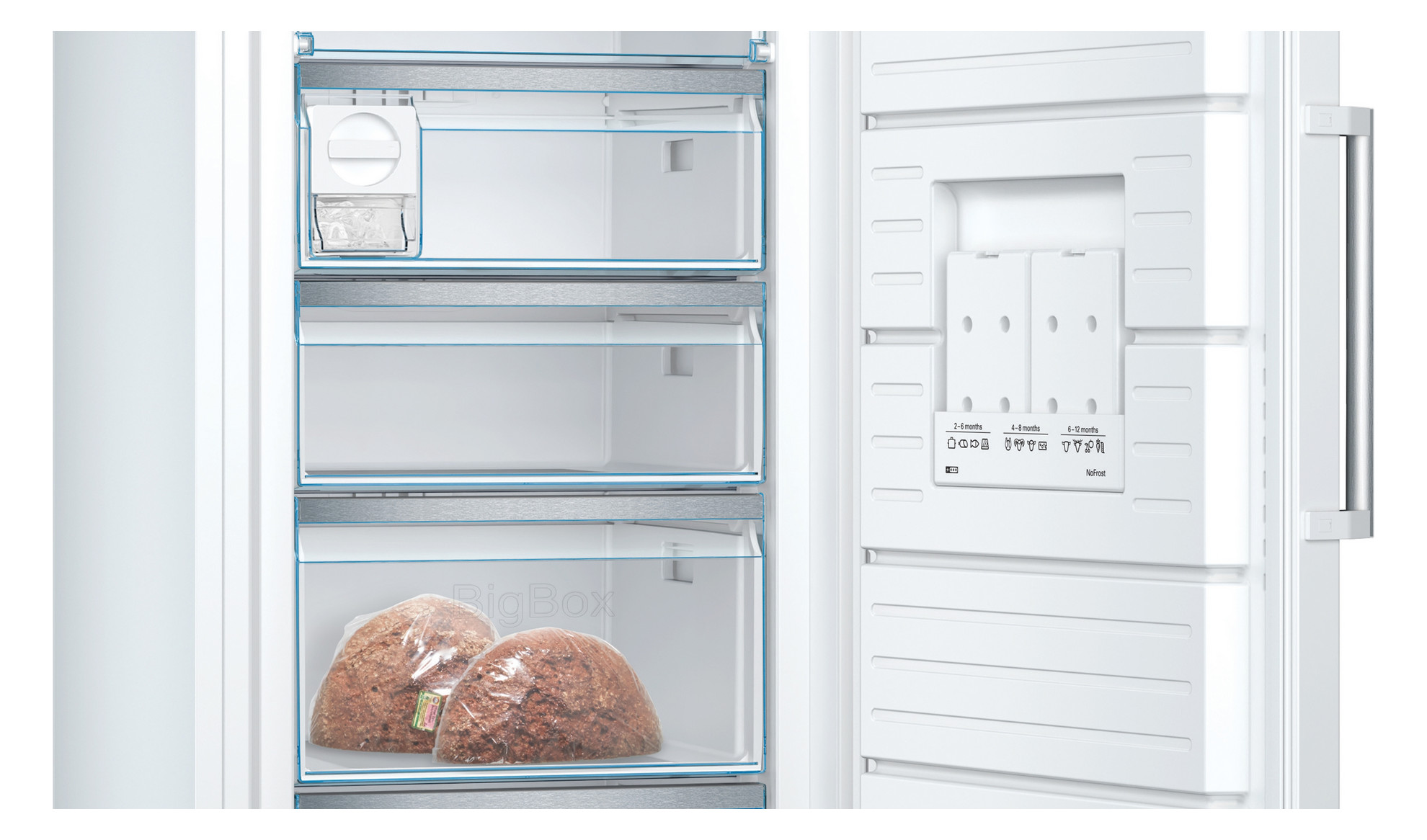 Gefrierschrank 328l C 170kwh 38dB ws NoFrost 5Korb B700xH1760mm Warnsignal:
