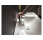 hansgrohe Waschtisch-Einhebelmischer 80 Talis E ND, für offene Warmwasserbereiter, mit Zugstangen-Ablaufgarnitur, chrom