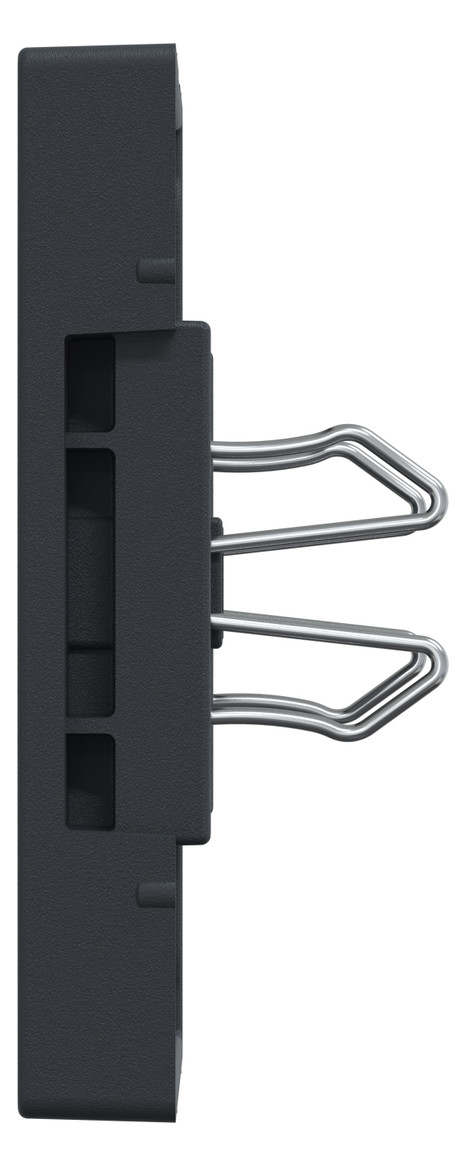 Zentralplatte USB 2f anth Klemmbef m.Aufdr