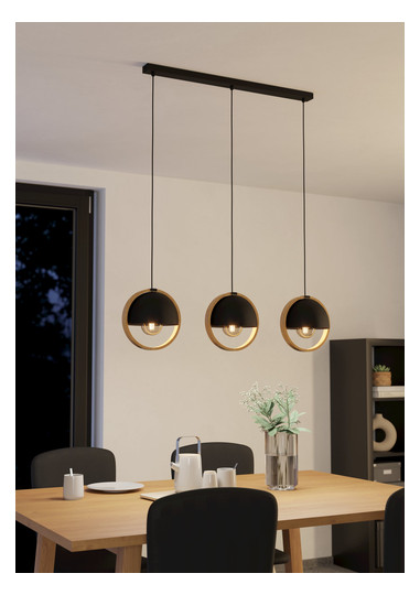 EGLO Hängeleuchte CALLOW schwarz,  43756 