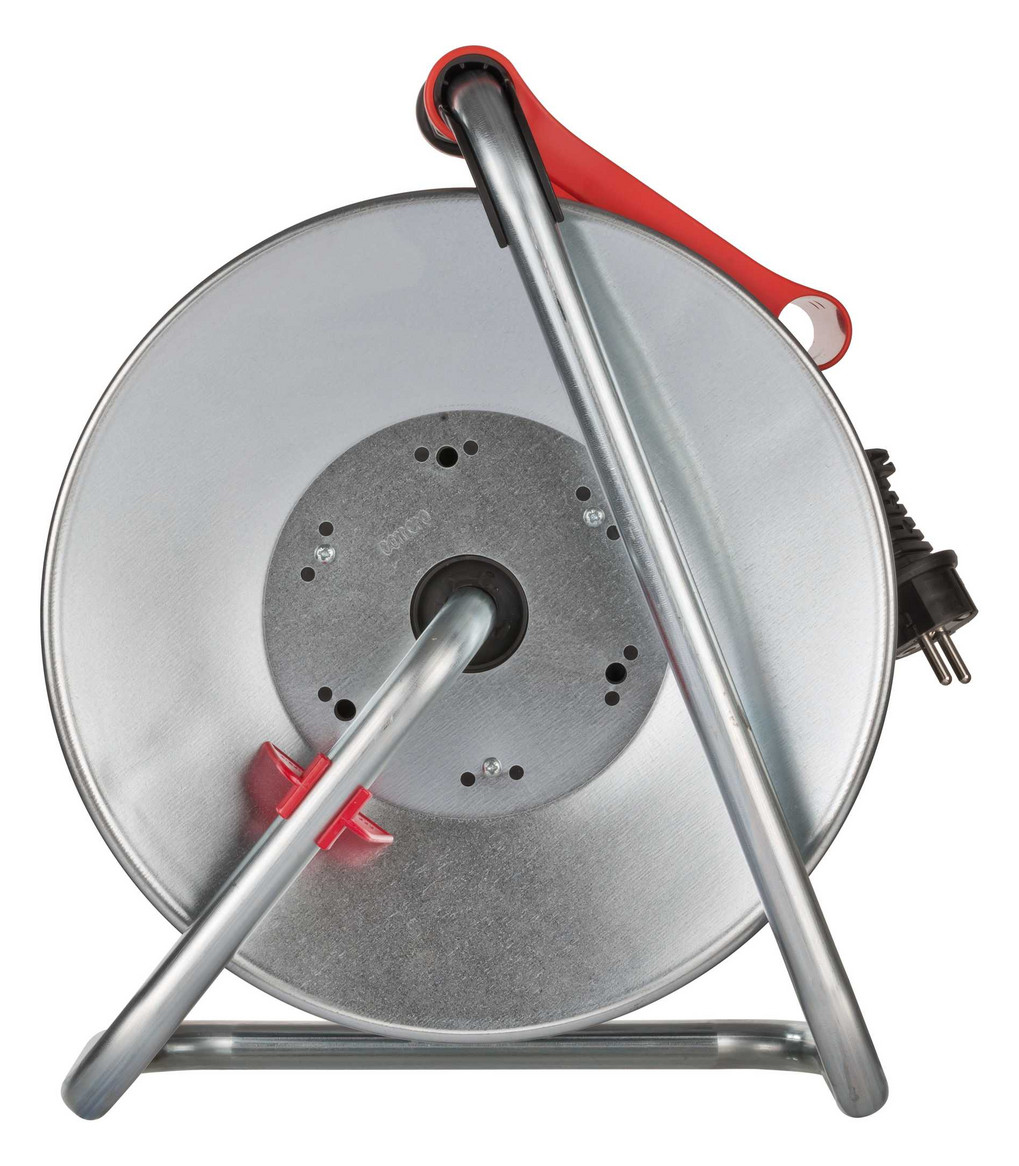 Kabeltrommel 50m H05RR-F 3x1,5mm IP44 3xSteckdosen m.Tragerahmen