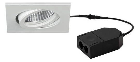 LED-Einbaustrahler 5W LOOP-S 3000K 450lm Konv 1LED Kst IP20 ws mt RF:hochglänzend