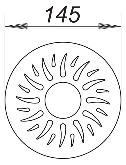 Dallmer Rost Astra Stone Sirius, individuell 145, Edelstahl