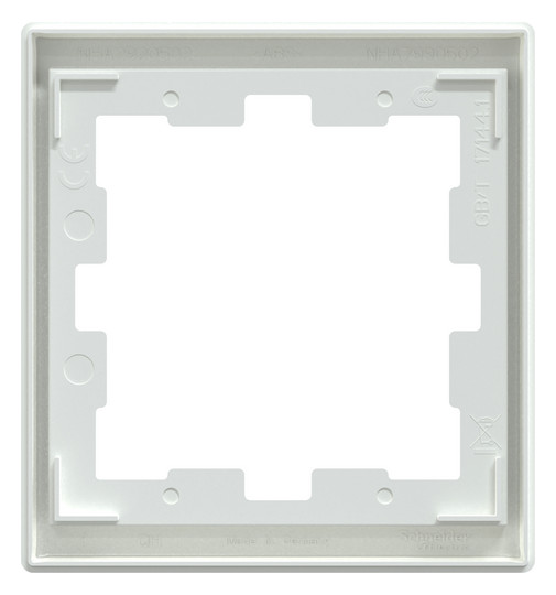Rahmen 1f lows glz D-Life Kst f.GEB-K Unterputzmontage Thermopl