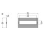 Schrank-Frontplatte 5HE B500xH250mm ST pulverbesch