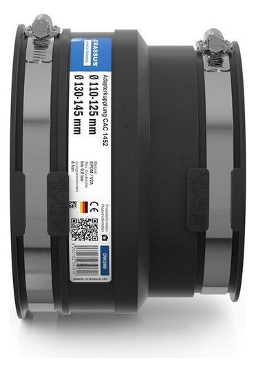 Crassus Adapterkupplung CAC 1452, 130-145/110-125 mm, 0,6 bar