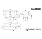 Kaldewei Badewanne CENTRO DUO 1 rechts 130 170x75cm, Griffloch, Perl-Effekt, Rutschhemmend, pergamon