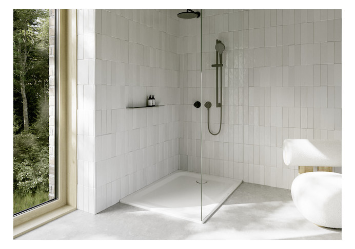 Duschwanne BetteUltra 1260 120x90x3,5cm, Antirutsch/Pro, Mini-Wannenträger, snow