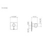 Dornbracht Fertigmontageset xTOOL UP-Thermostat, ohne Mengenregulierung, 3/4", Platin