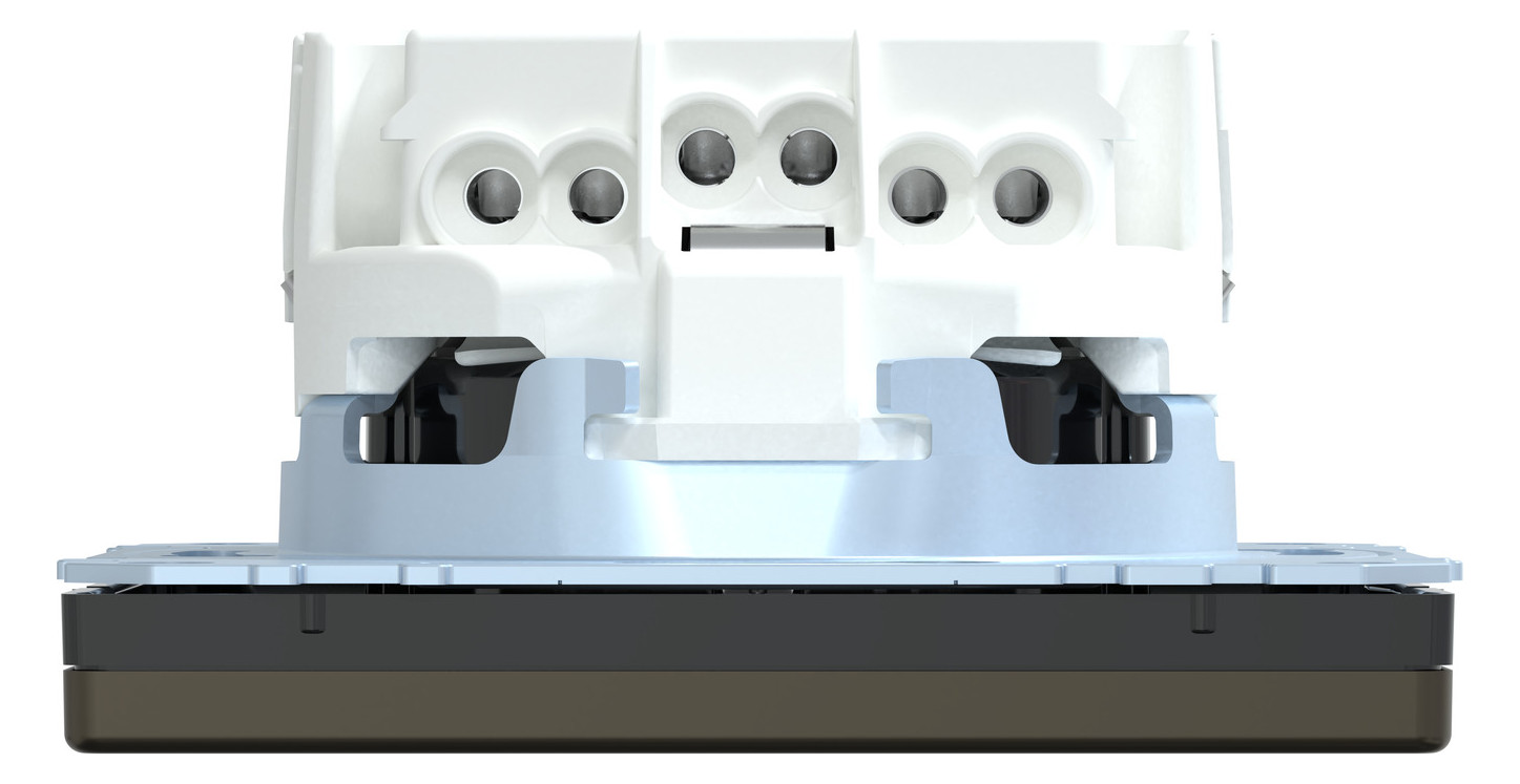 Steckdose 1f mokka glz System Design UP IP20