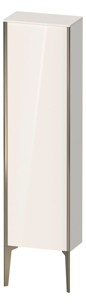 Duravit Halbhochschrank XViu 40x24x133cm, champagner matt, Tür links, Eiche terra