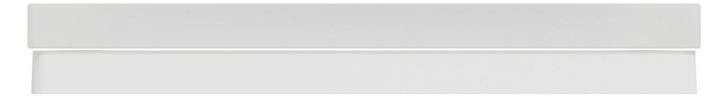 Rahmen 1f krws glz D-Life Glas f.GEB-K kristallweiß Unterputzmontage