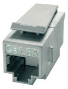 Modular-Kupplung 6 RJ45/RJ12 Schirm ger Buchse/Buchse einrasten