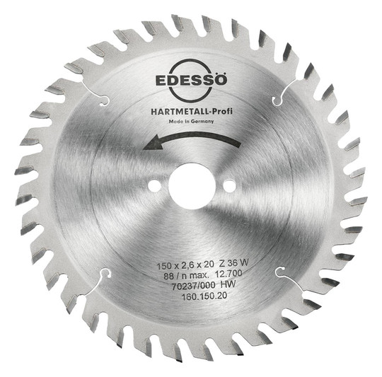 EDESSÖ-HW-Kreissägeblatt - 150x2,6x20mm, 36 WZ