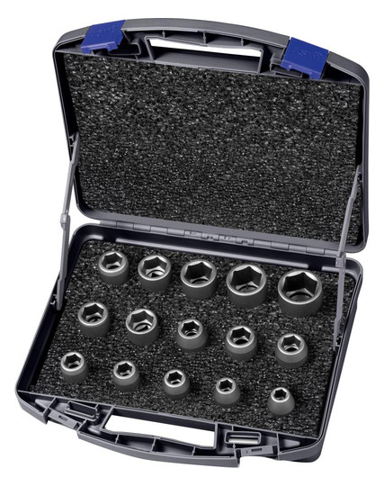 ASW-Kraft-Steckschlüssel-Garnitur 1/2 - 15-teilig