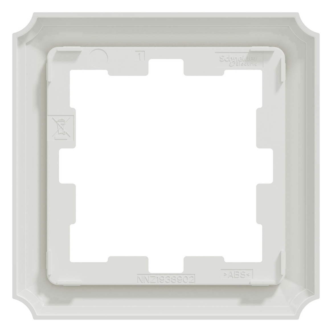 Rahmen 1f lows glz Kst Unterputzmontage Thermopl