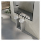Waschtisch Pedestal BetteSuno d= 34x86,3cm, mit Hahnloch, silver