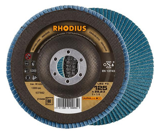 RHODIUS-Lamellenschleifscheibe LSZ F3 - 125mm, K80,...