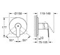 GROHE Fertigmontageset Eurostyle Cosmopolitan UP-Brause-Einhebelmischer, chrom