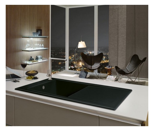 V&B Spüle Timeline 60 mit Ablaufgarnitur, mit Handbetätigung, timber CeramicPlus