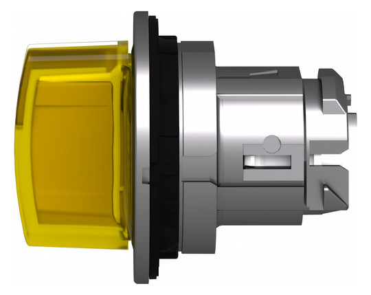 Knebelschalter 3stuf bel.b ge rnd Ø30,5mm Geeignet für Beleuchtung Tastend