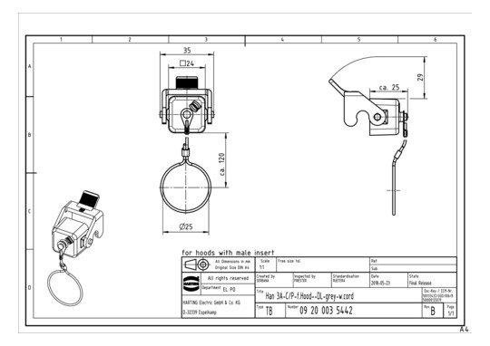 HART HAN 3A-AK-QB (GRAU) KU  09200035442 