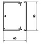 Leitungsführungskanal Kst 60x90x2000mm ver-ws LF-K unbeh RAL9016