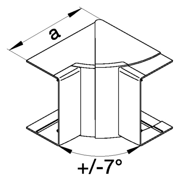 Inneneck LF-K 110x60mm ver-ws RAL9016 HFT hfr Kst unbeh Inneneck LF-K 110x60mm ver-ws RAL9016 HFT hfr Kst unbeh