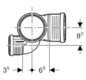 Geberit Schachtbogenabzweig Silent PP DN 90/75/90, 87,5Grad, rechts, schalloptimiert