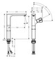 hansgrohe Waschtisch-Einhebelmischer 280 Axor Urquiola Ausladung 198mm, unverschließbare Ablaufgarnitur, brushed red gold