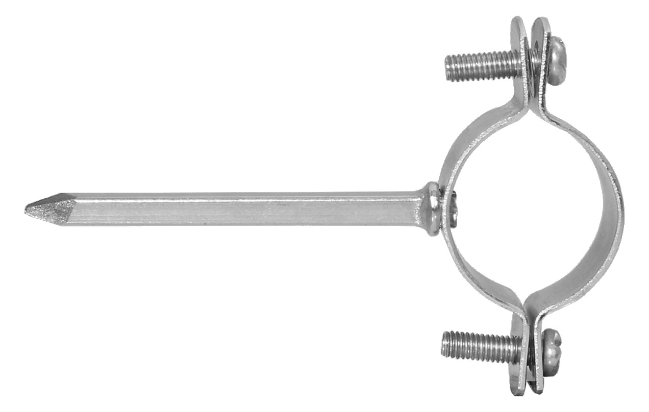 ASW Einschlag-Stiftrohrschelle Spannbereich 21-23 mm, Stiftlänge 80mm, ohne Einlage