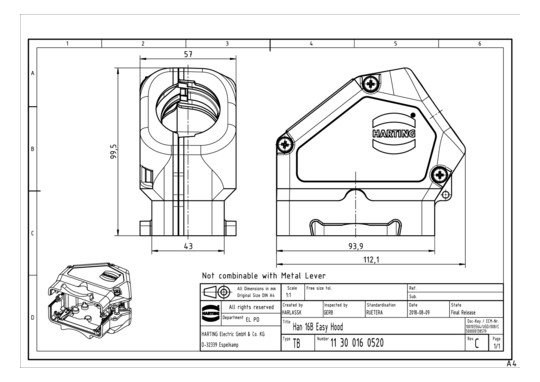 HART HAN 16B Easy Hood-gs    11300160520 
