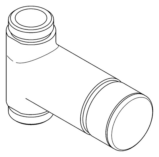 AR Durchgangsventil, F3, hydraulisch, o. Mischung, Aufputz, 2xG3/4B