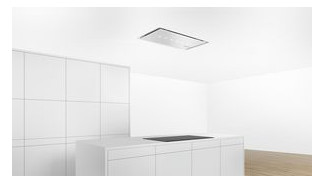 Deckendunstabzug 888mm ws A 56dB Ø150mm 450cbm/h LED 3st Abl/Uml T510mm