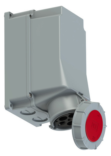 CEE-Wandsteckdose 125A 5p 6h IP67  145-6 